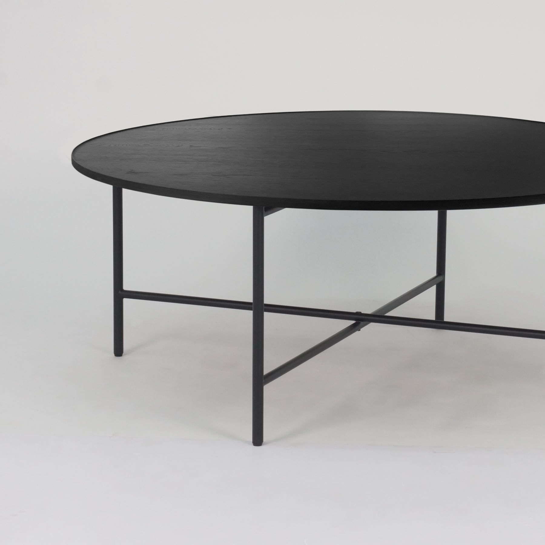 Lukas Round Coffee Table | Black Oak