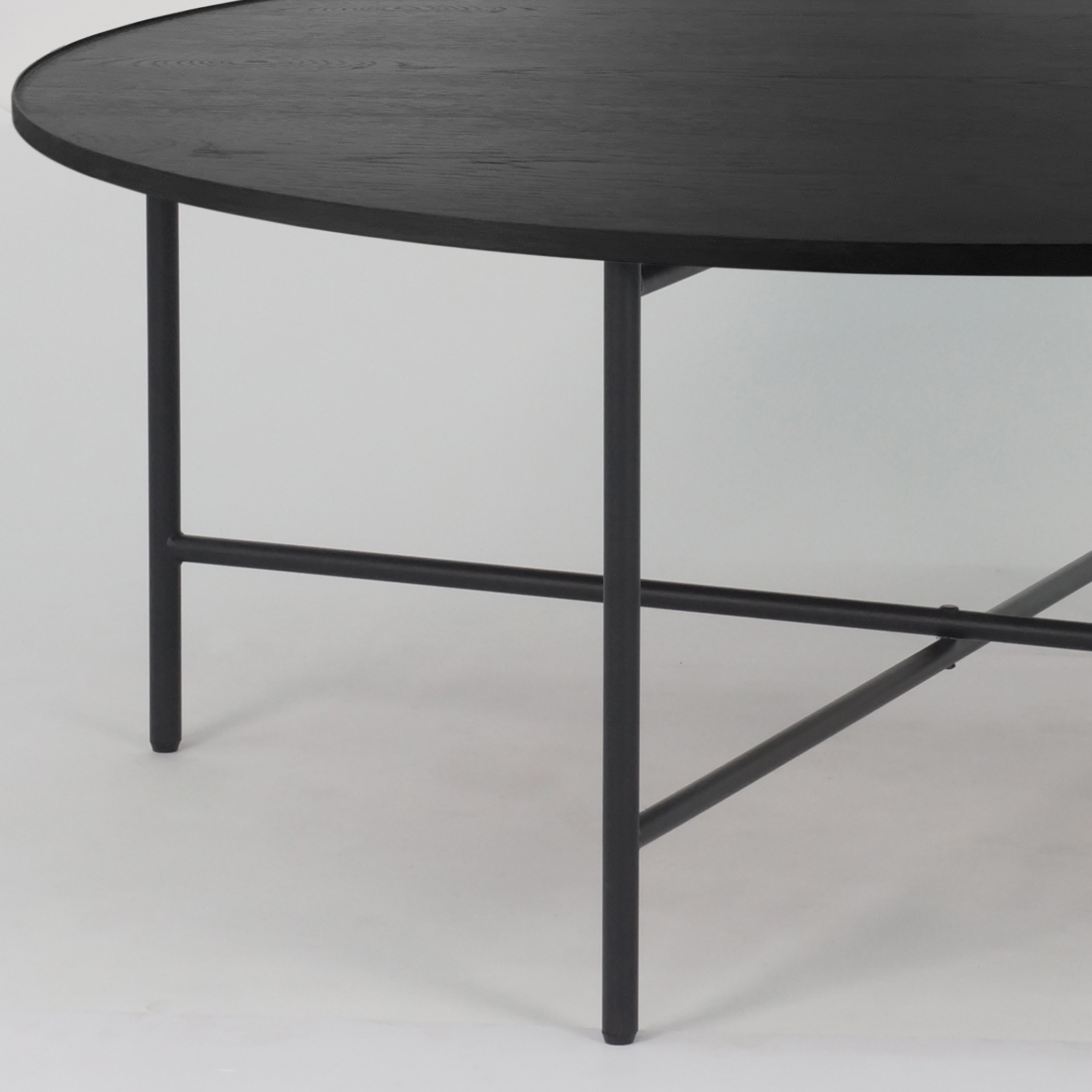 Lukas Round Coffee Table | Black Oak