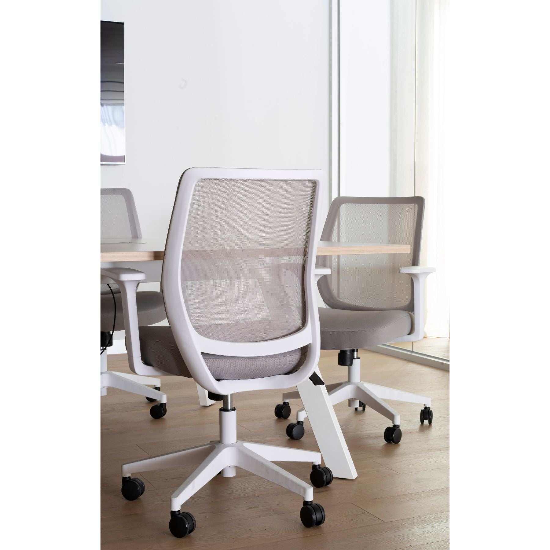 Oscar Office Chair | White Grey
