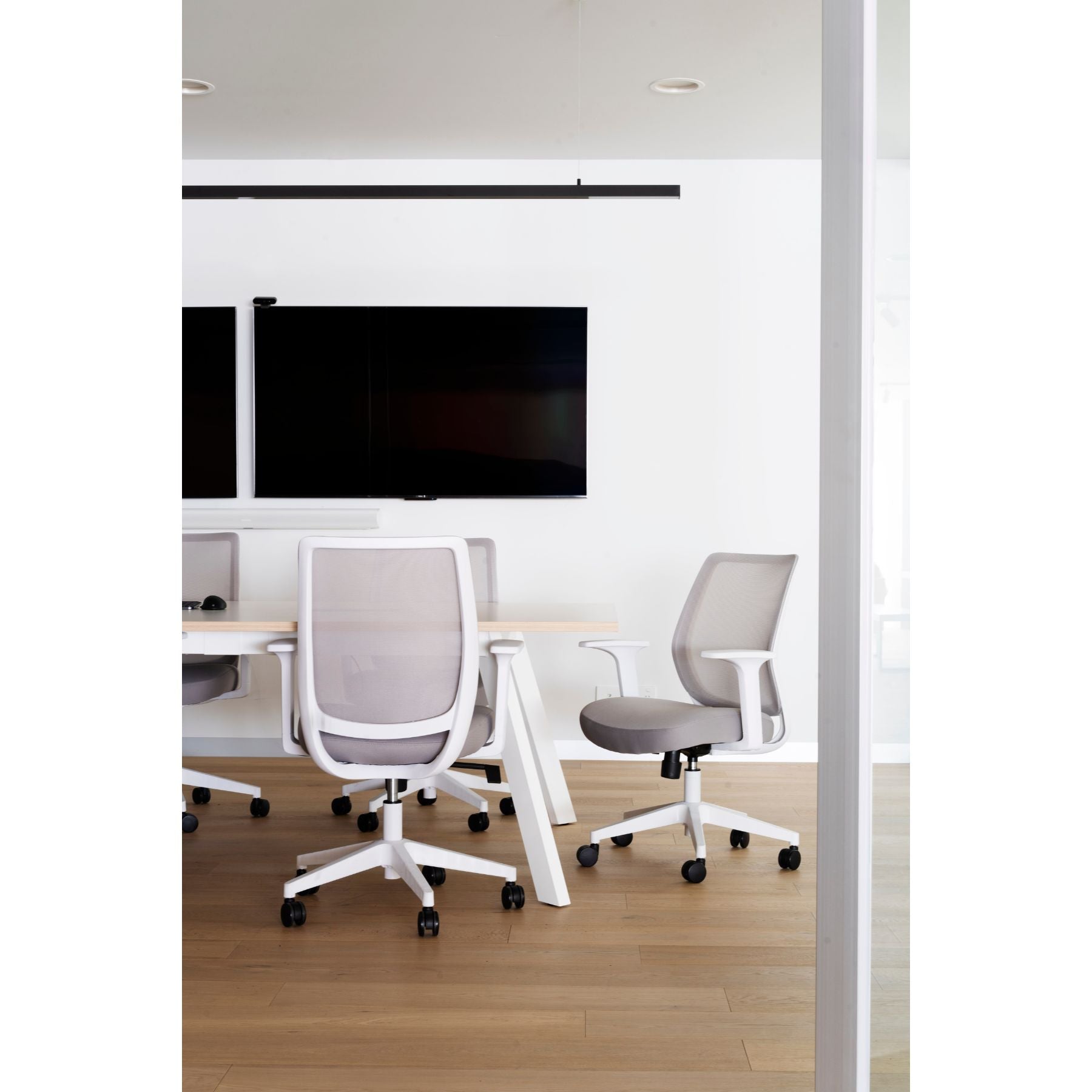 Oscar Office Chair | White Grey