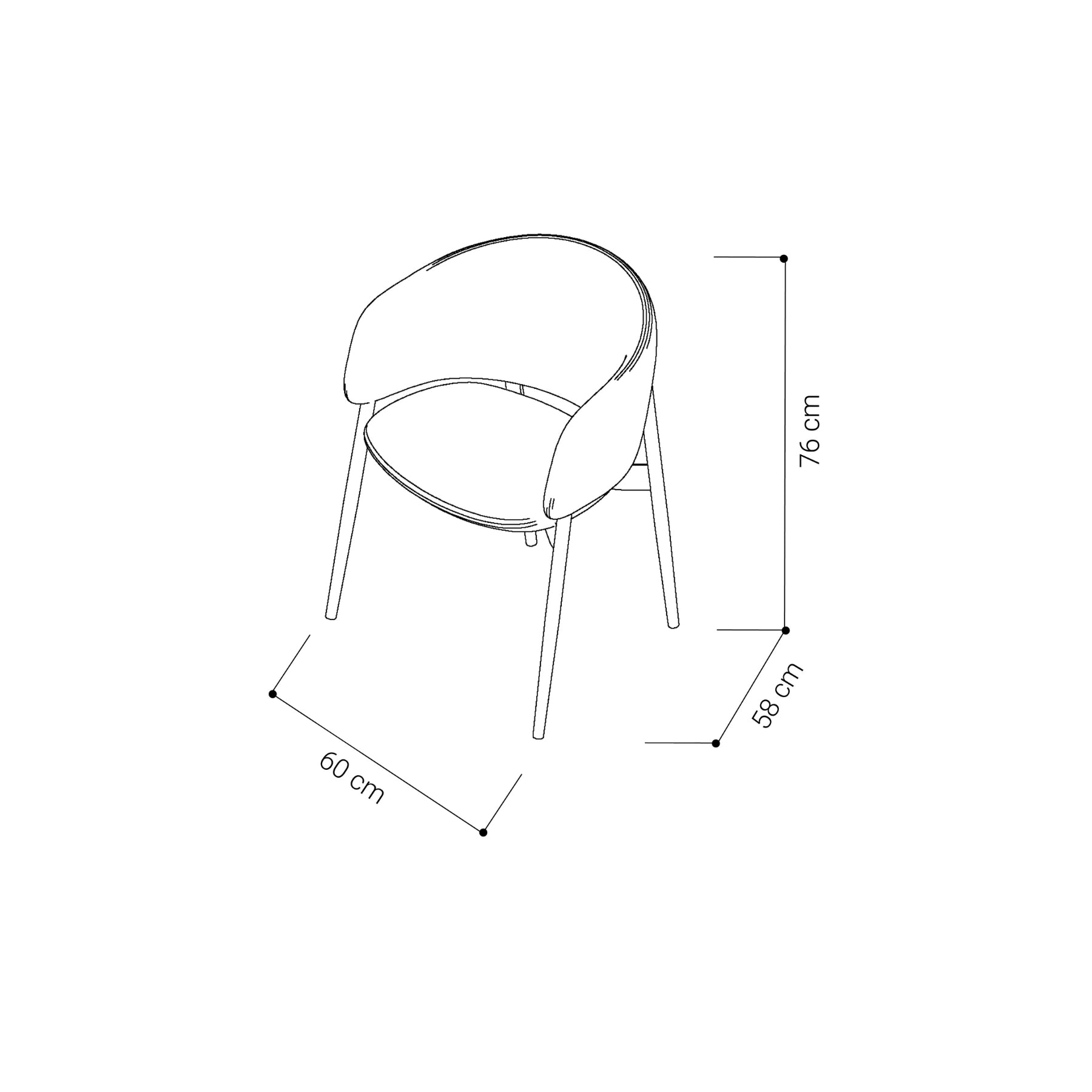Apollo Dining Chair | Limestone