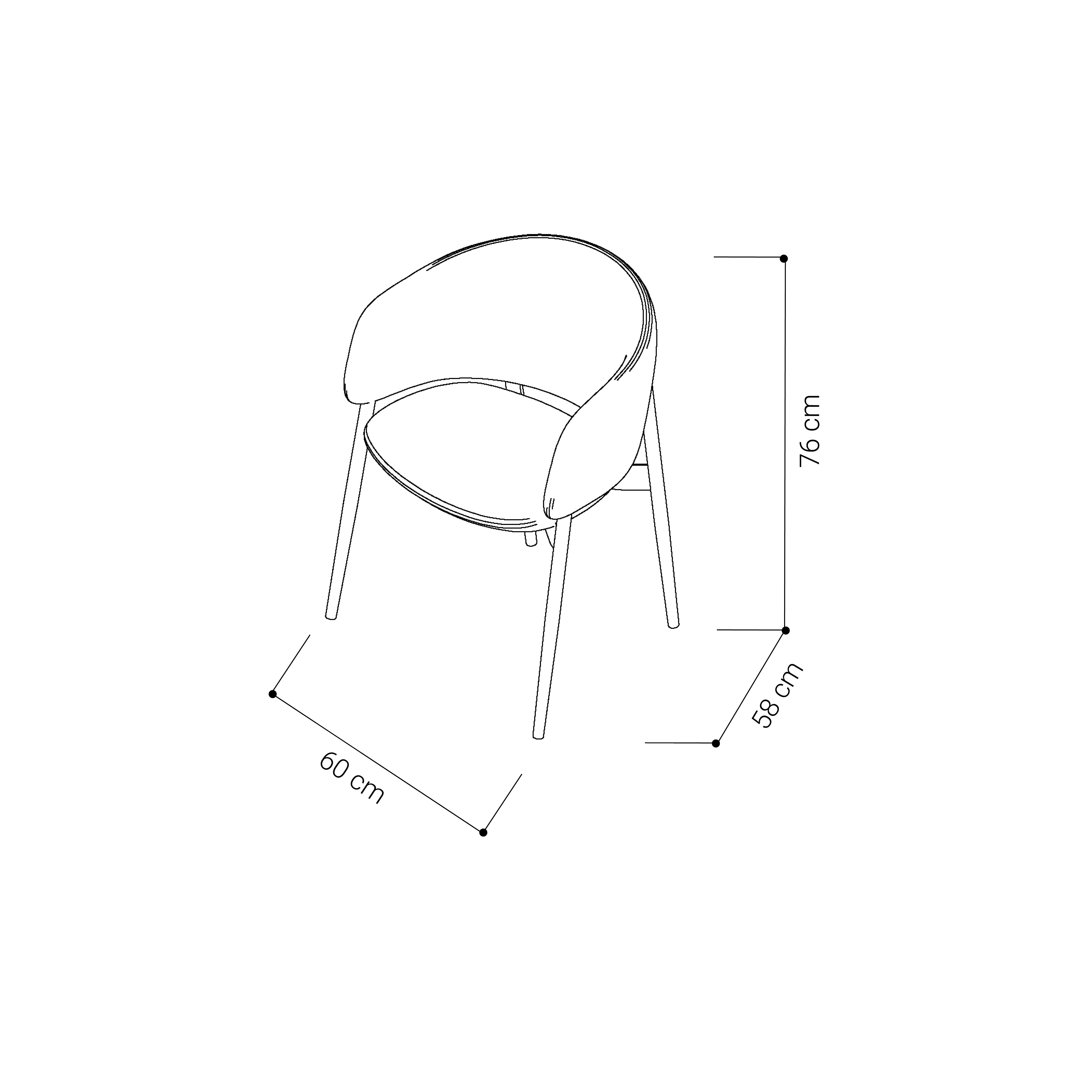 Imogen Dining Chair | Evergreen