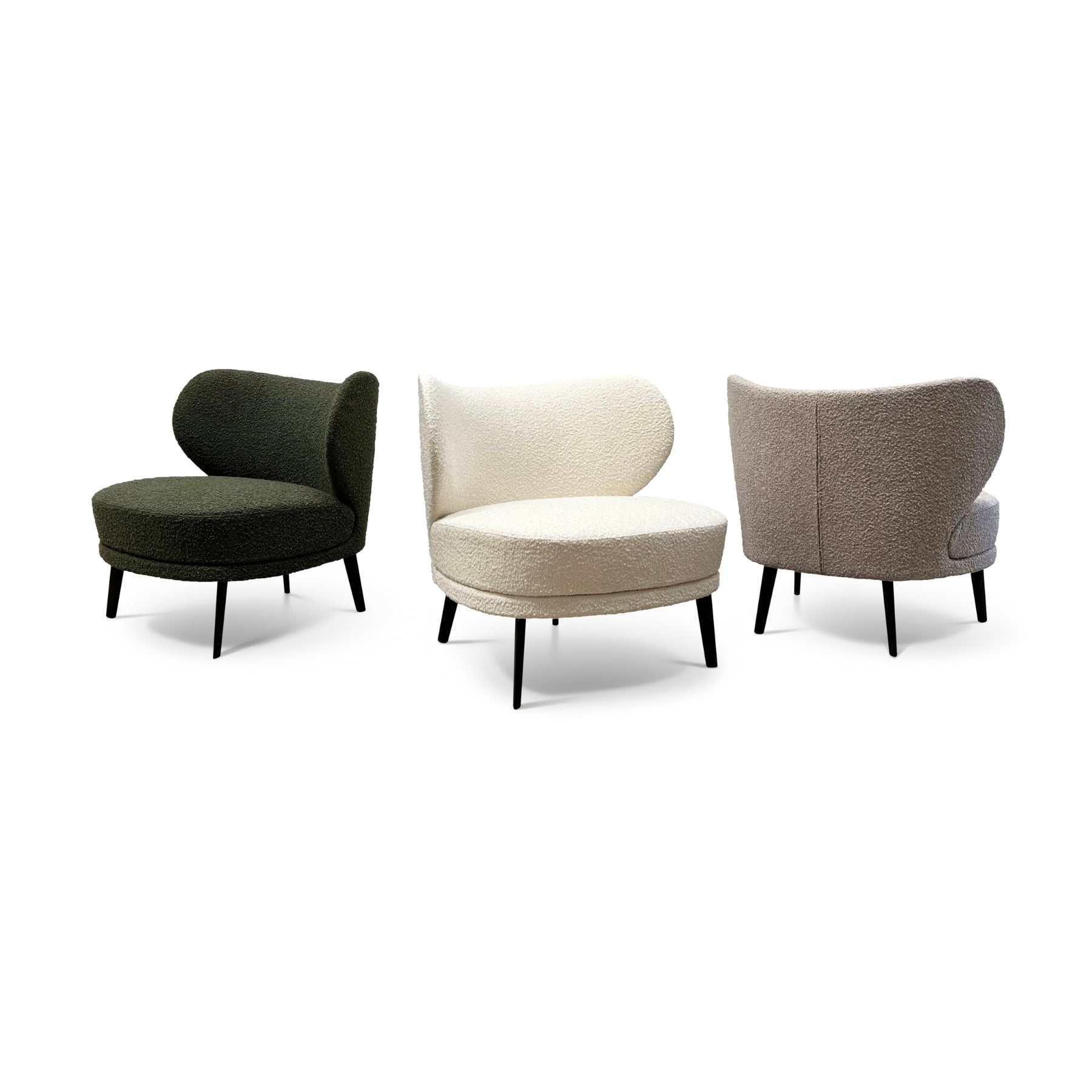 Patrice Occasional Chair | Snow Boucle