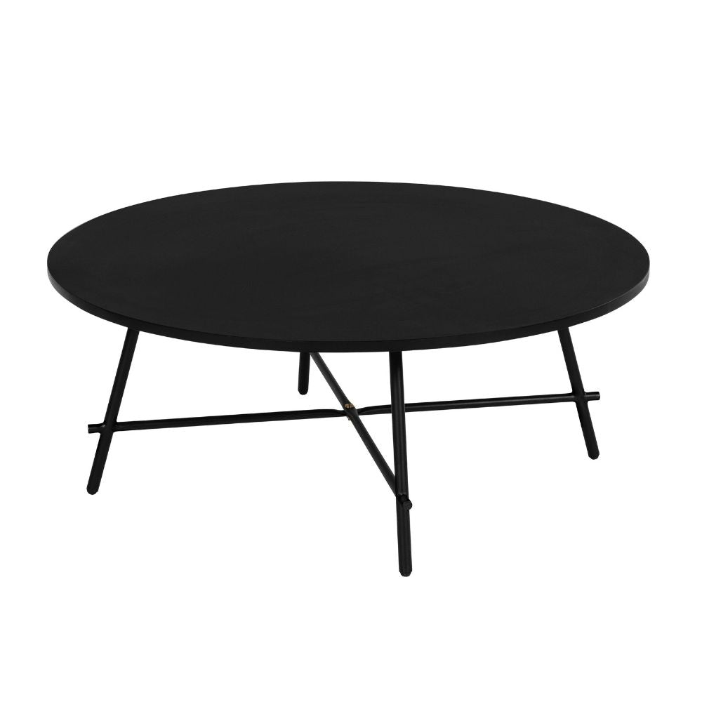 Round Coffee Table | Matte Black