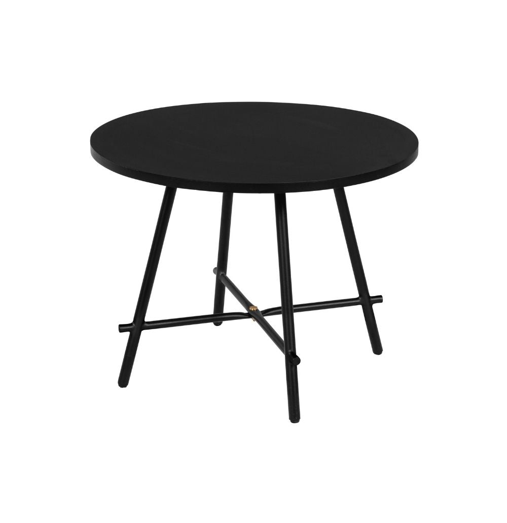 Round Side Table | Matte Black