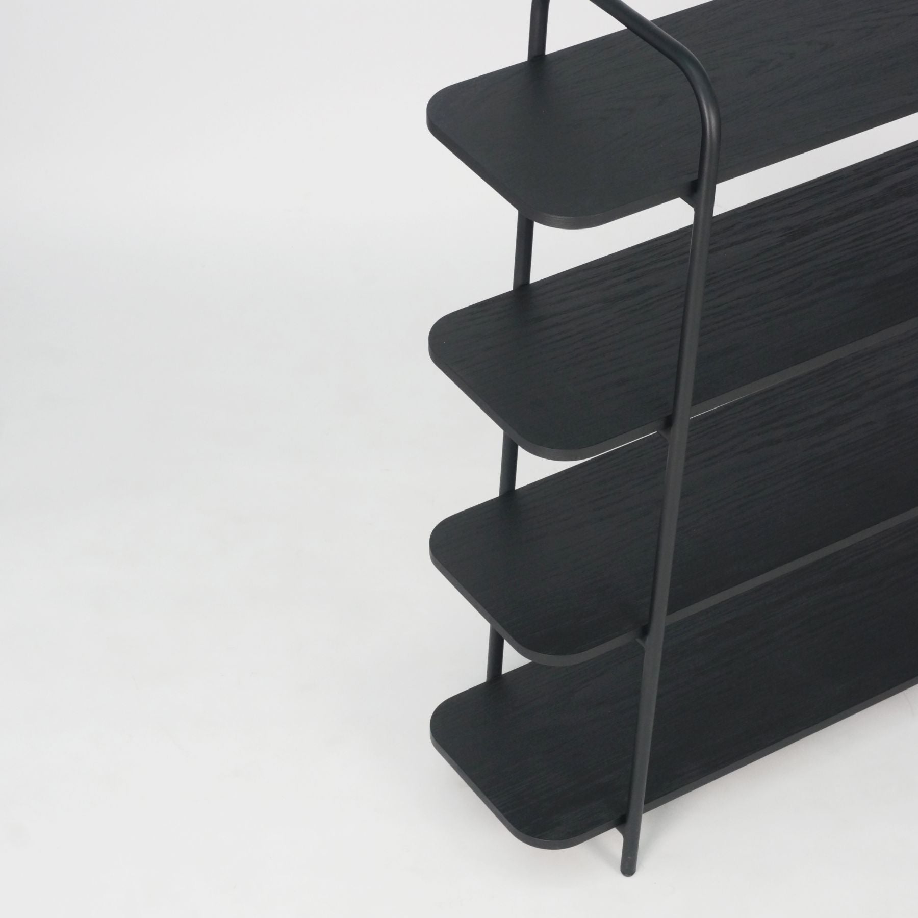 arlo shelving unit large black#colour_black-oak