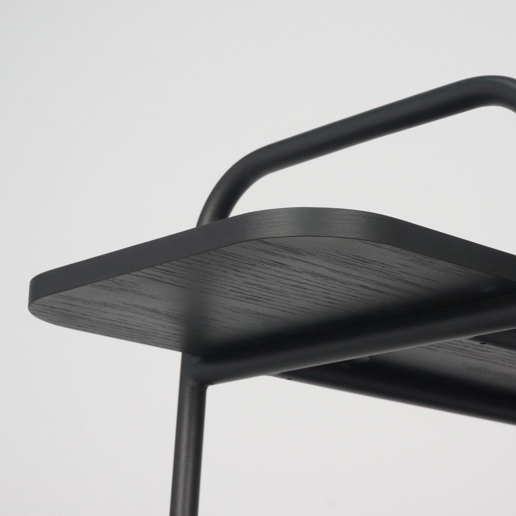 arlo shelving unit small black#colour_black-oak