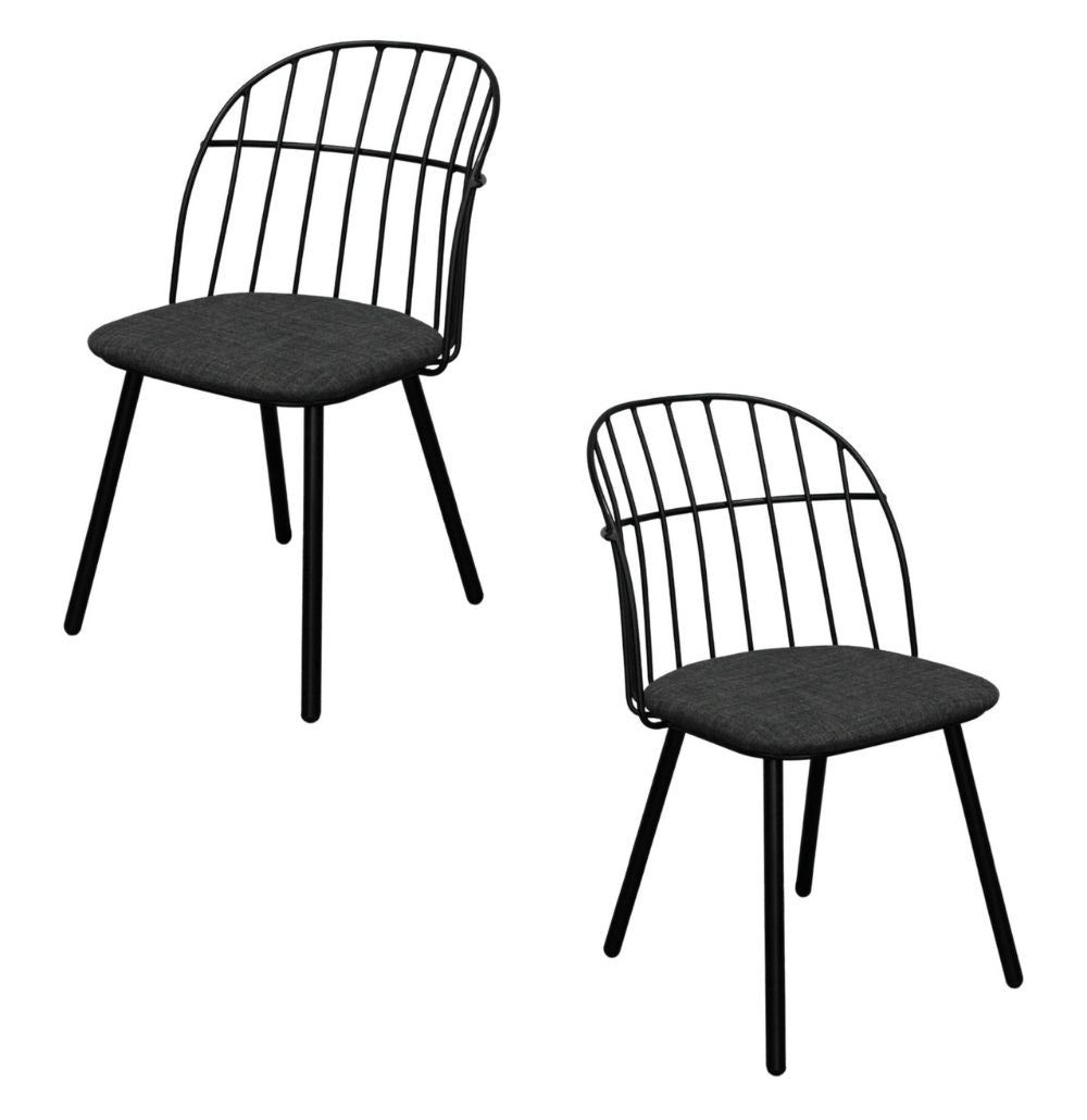Jena Dining Chairs | Black | Set of 2