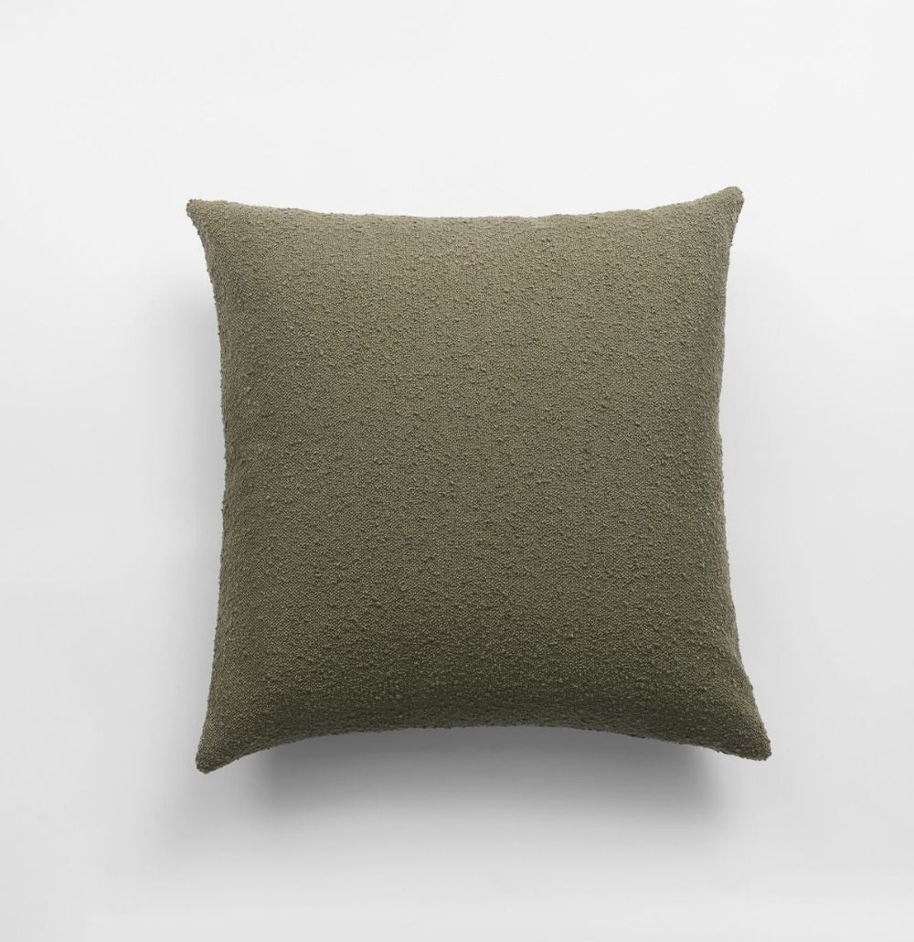 Essential Boucle Cushion | Olive