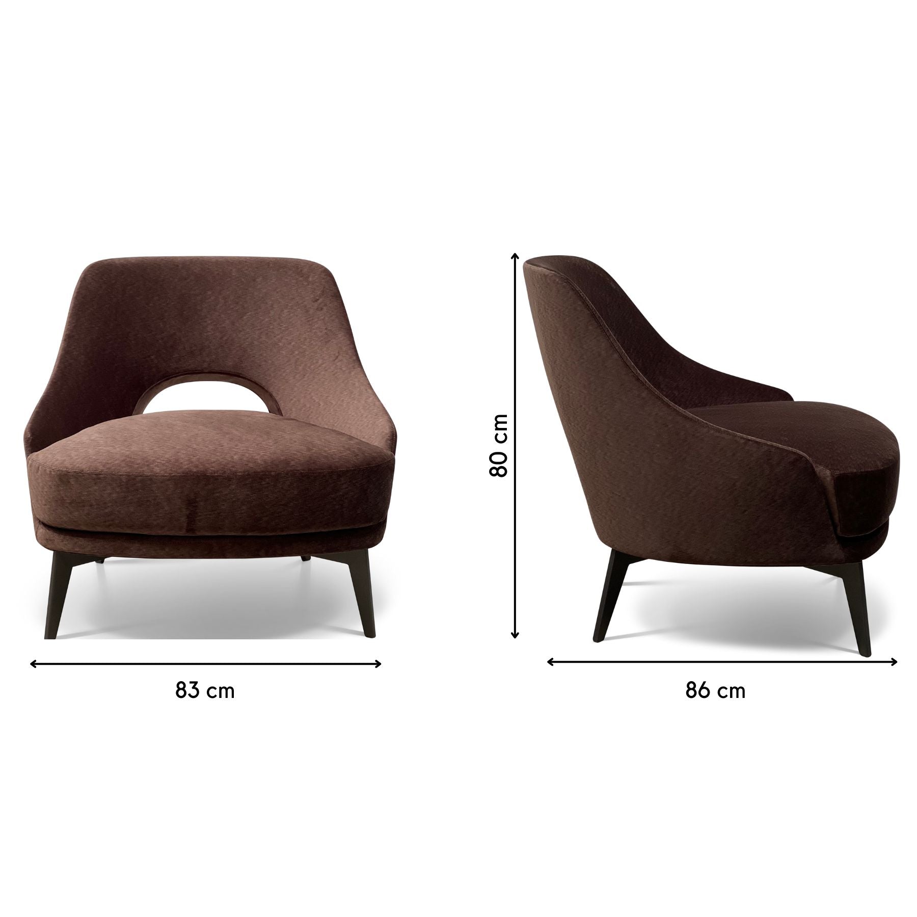Laurence Occasional Chair | Dark Chocolate