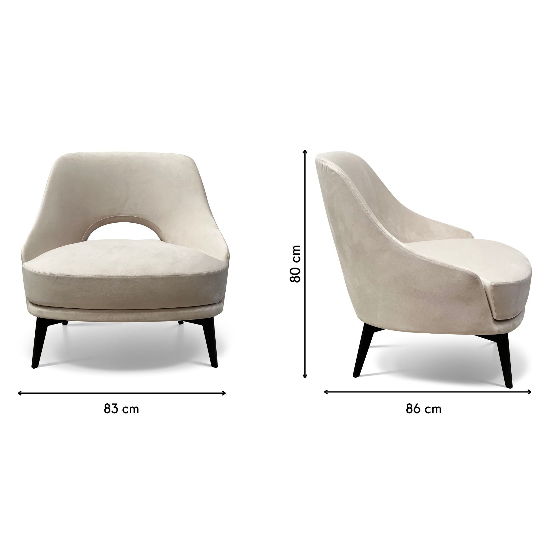 Laurence Occasional Chair | White Dune