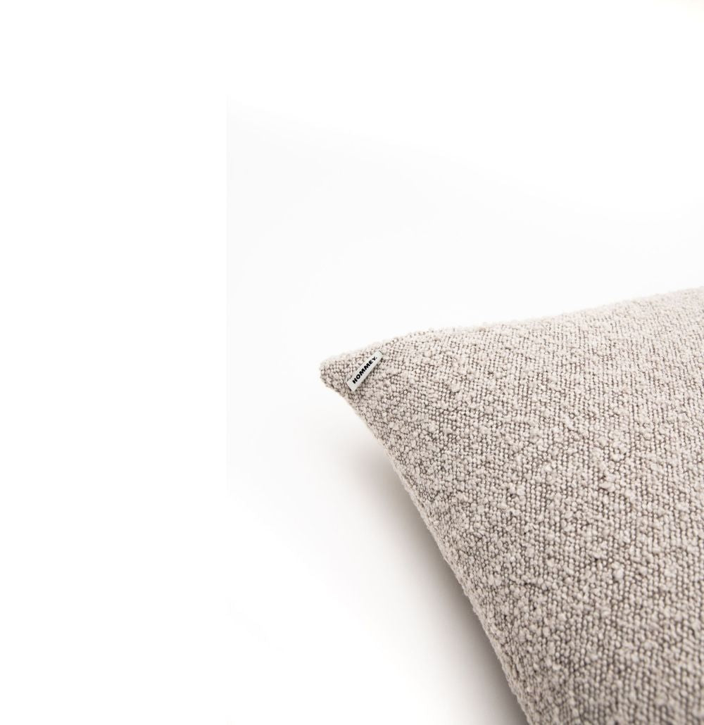 Lumbar Boucle Cushion | Stone