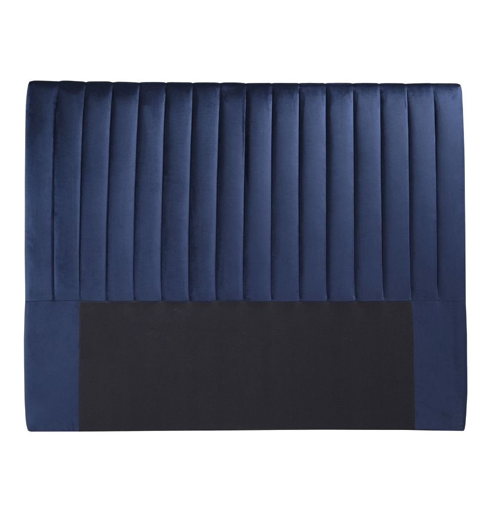 Upholstered Queen Bedhead | Emile Midnight Blue