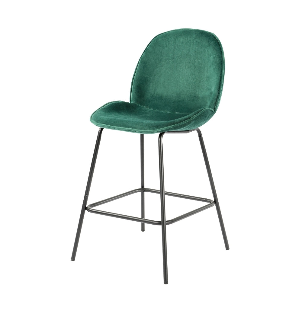 Velvet Counter Stools | Set of 2 | Green