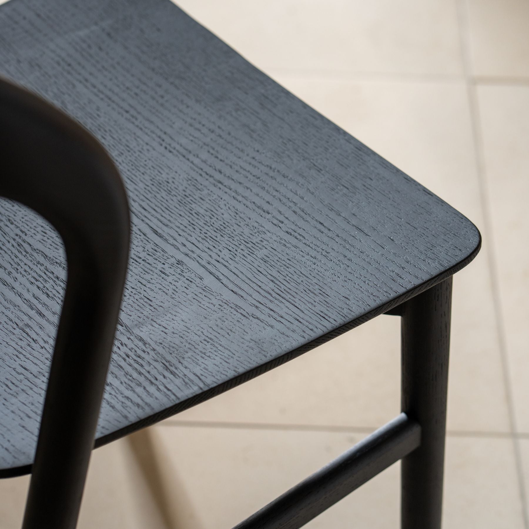 Harold Counter Stool| Black Oak