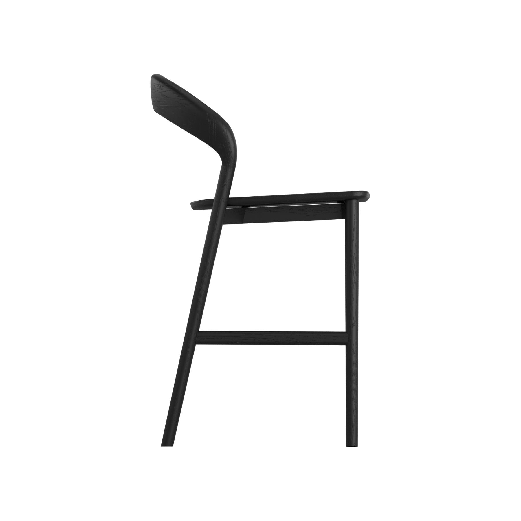 Harold Counter Stool| Black Oak