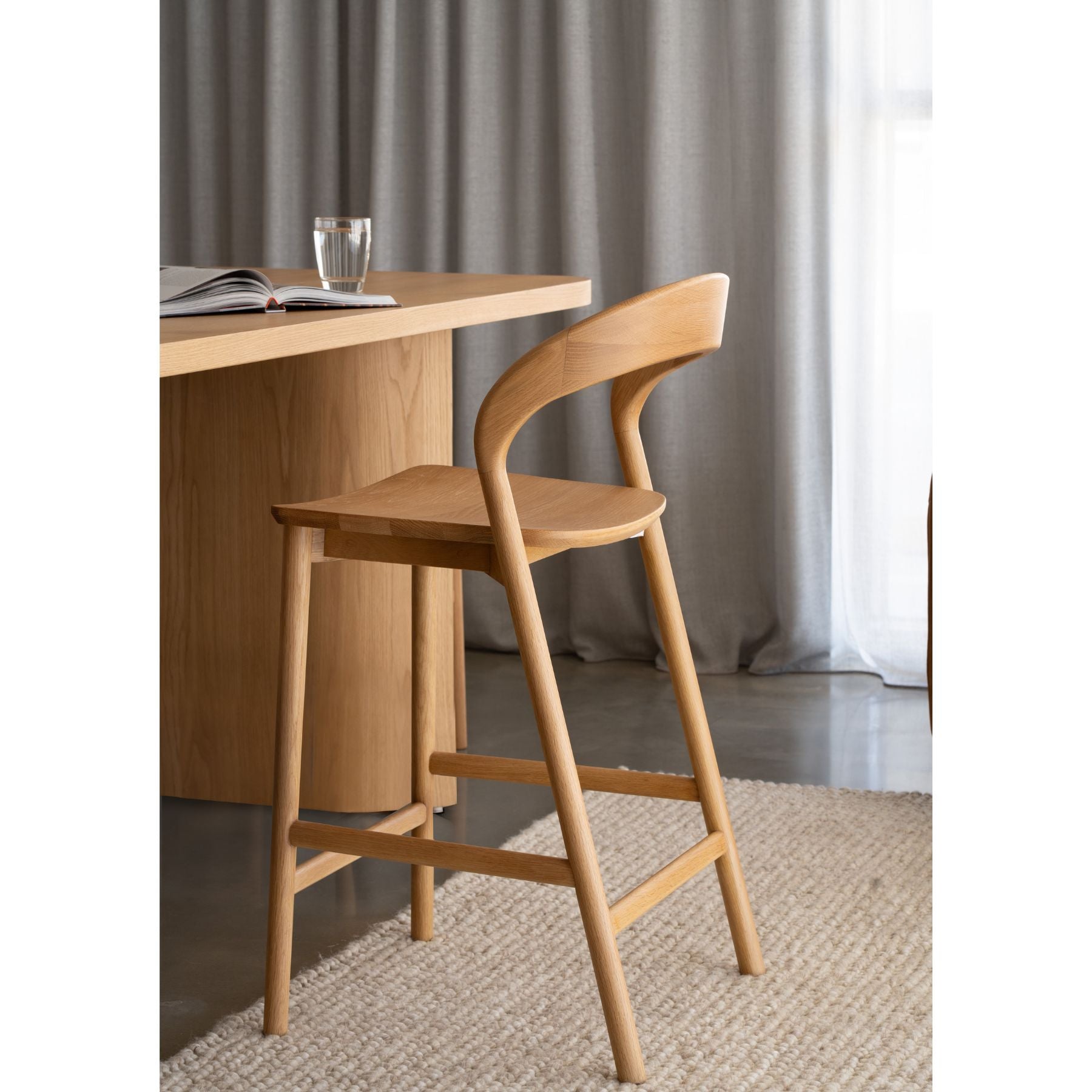 Harold Counter Stool| Natural Oak