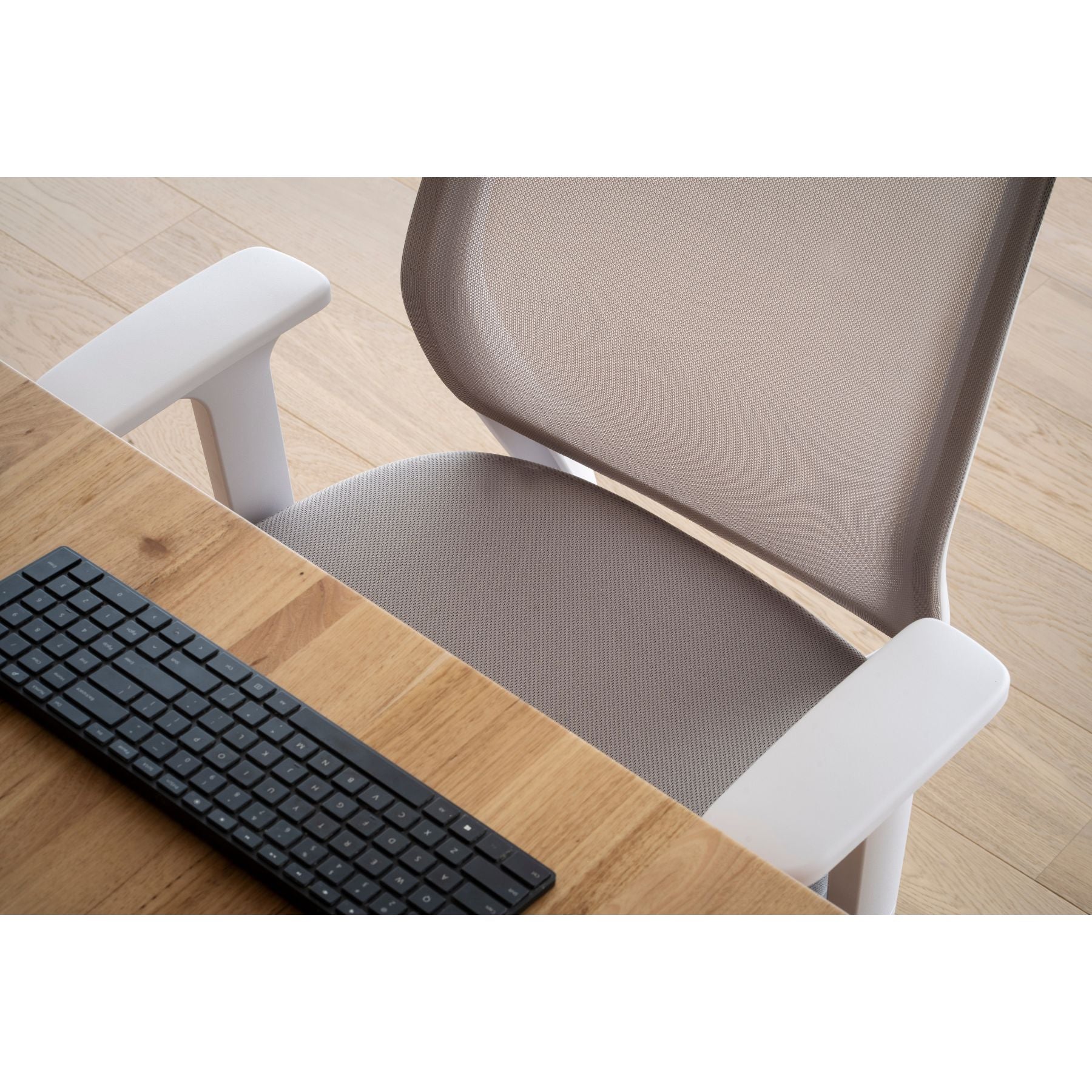 Oscar Office Chair | White Grey