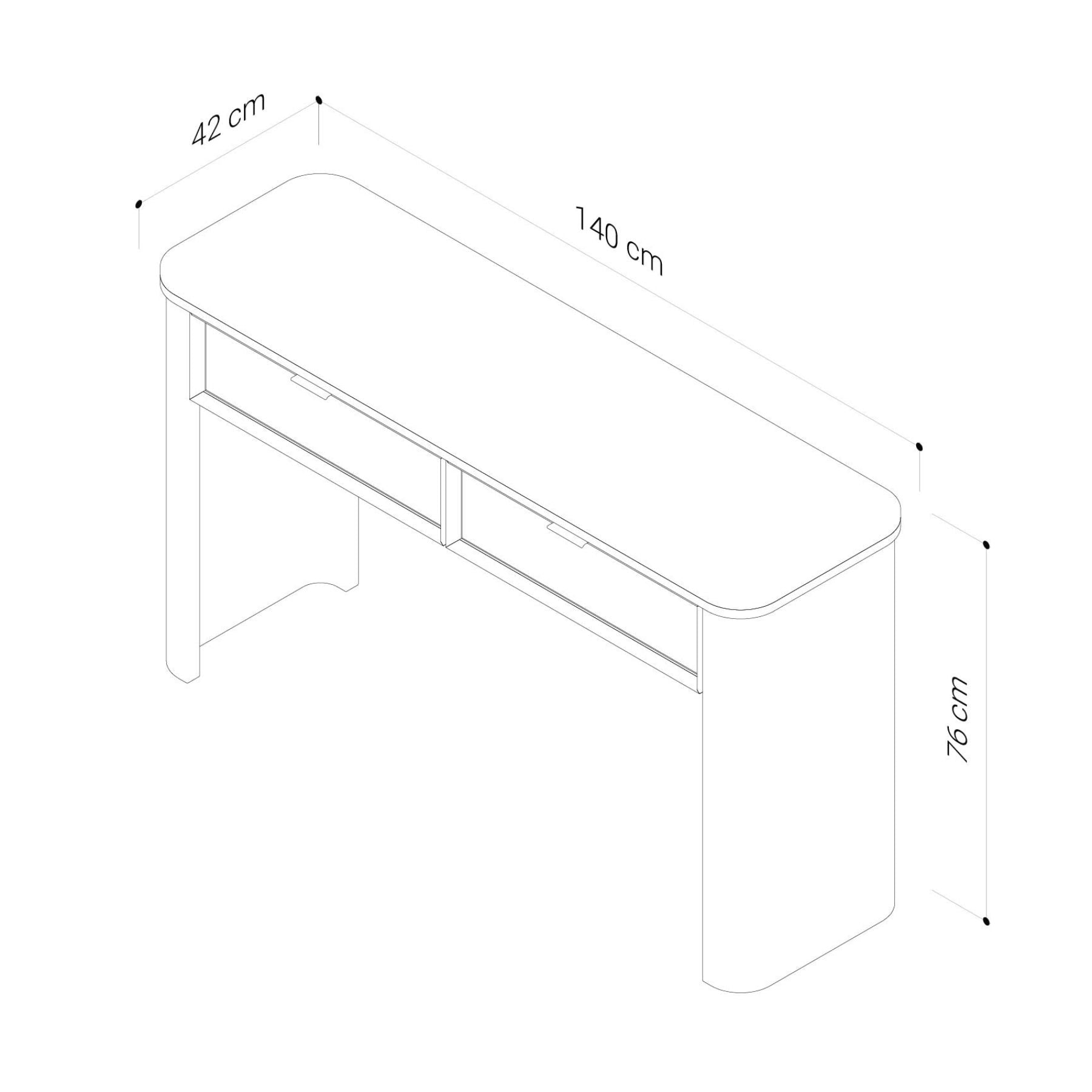 Watson Console Table | American Oak 140cm