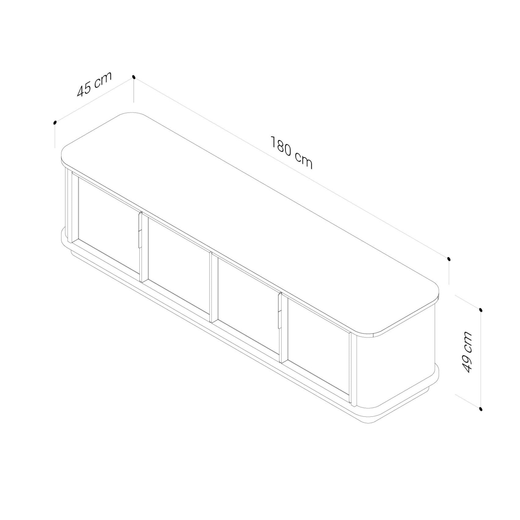 Watson Entertainment Unit | American Oak 180cm