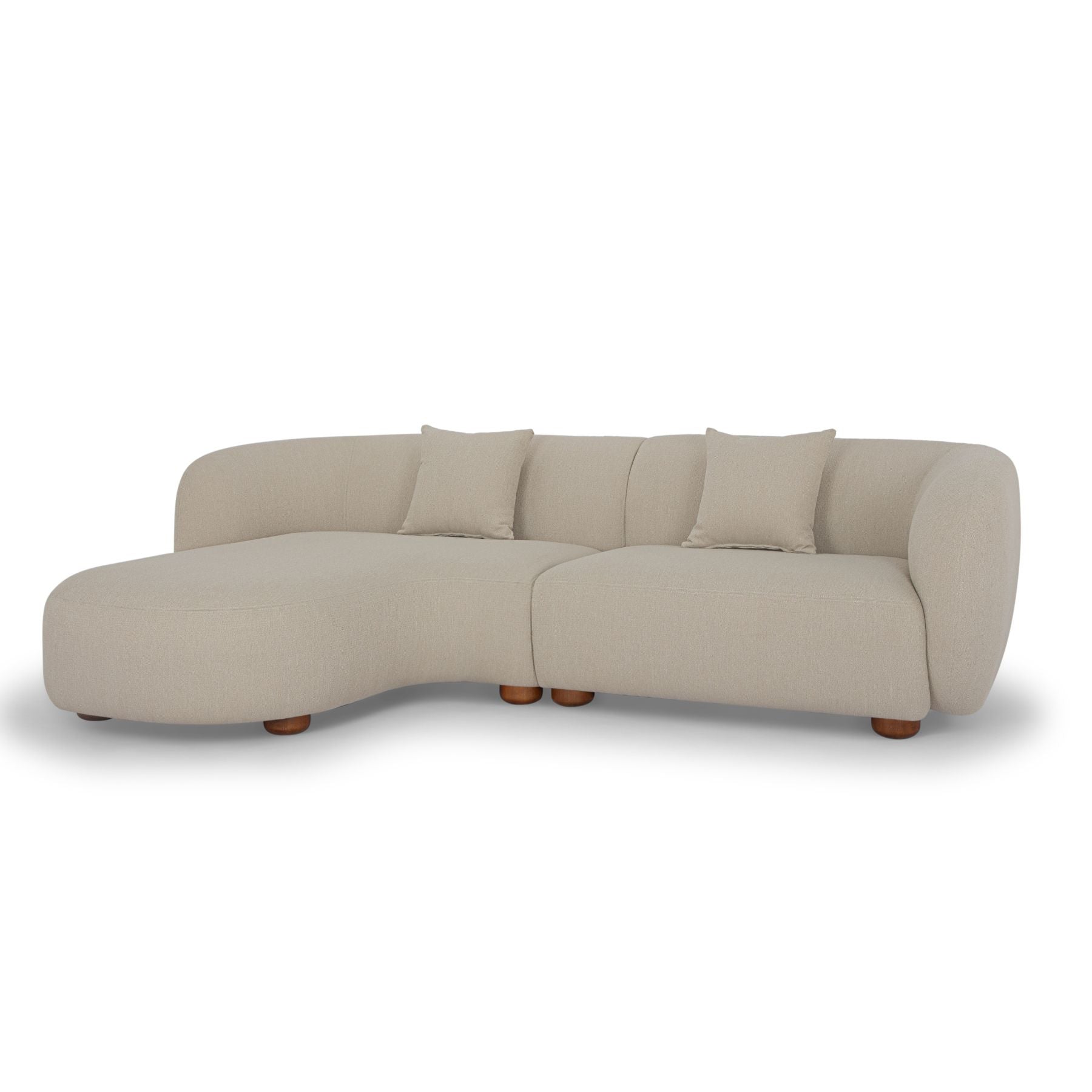 amber 3 seater modular sofa chaise beige right#colour_beige