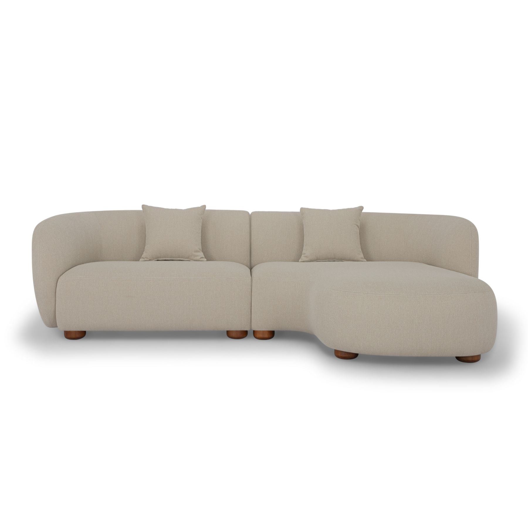 amber 3 seater modular sofa chaise beige left#colour_beige
