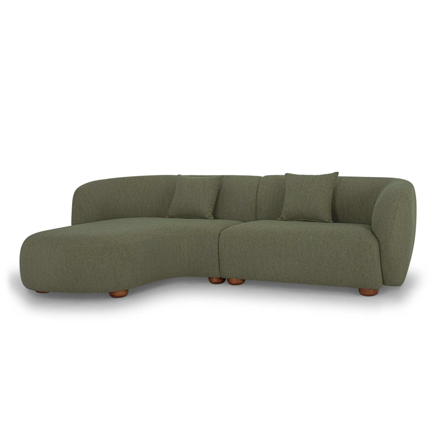amber 3 seater modular sofa chaise forest right#colour_forest