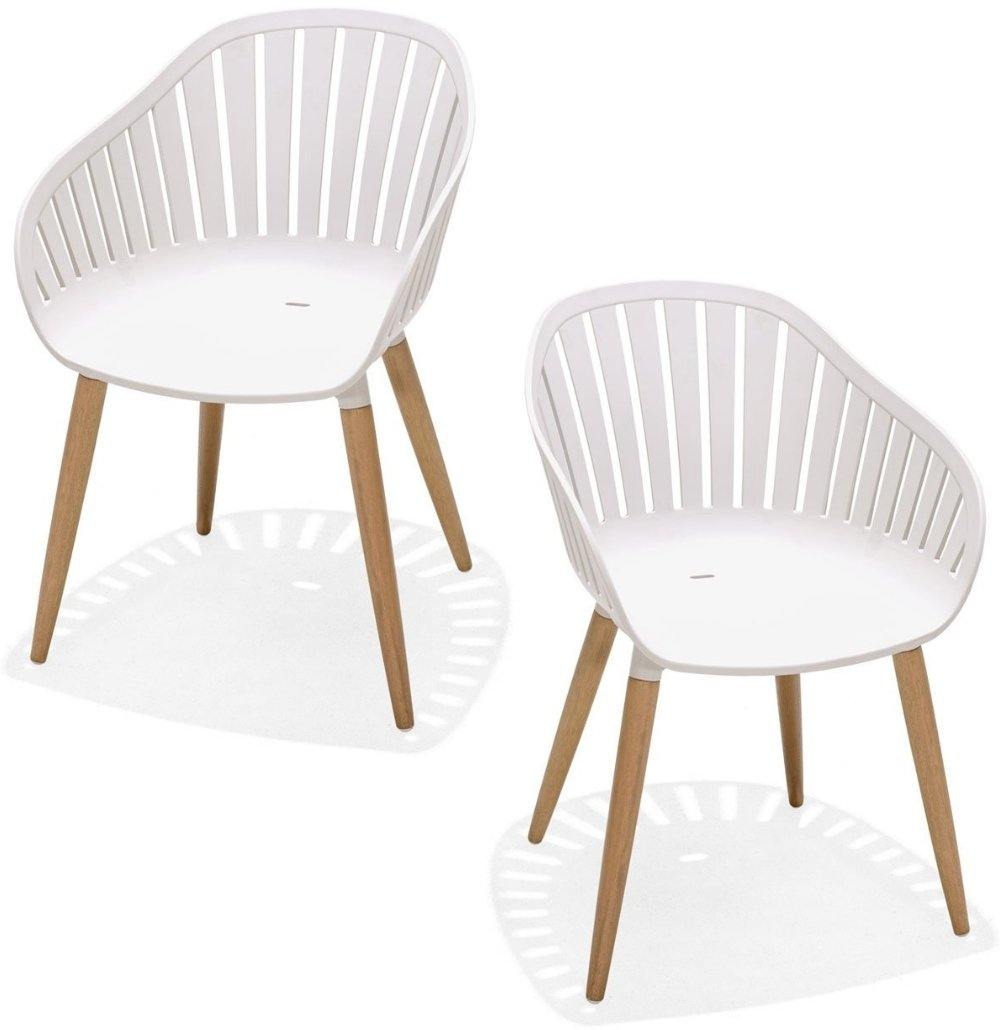 Set of 2 Outdoor Chairs | Nassau Coral Sand | Lifestyle Garden | agos - co