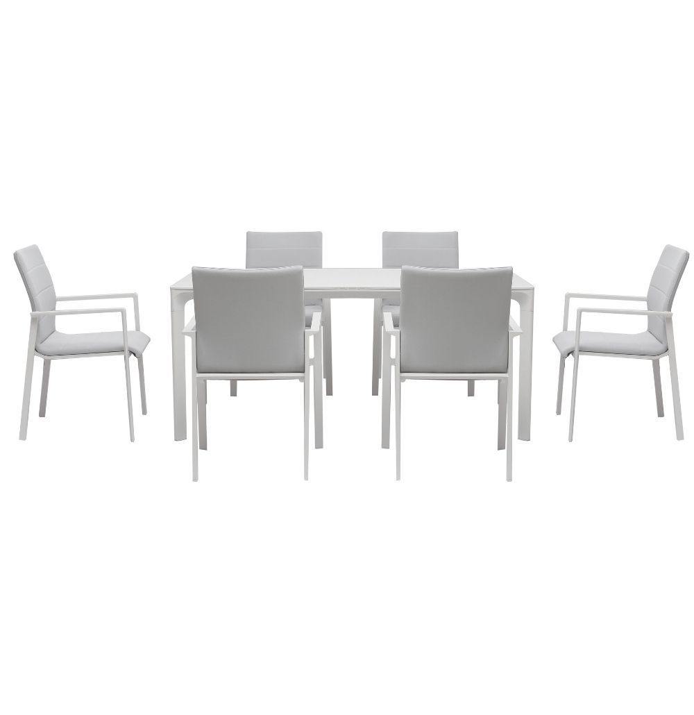 6 Seater Outdoor Dining Table 180cm & Chair Set | Kyra | agos - co | agos - co