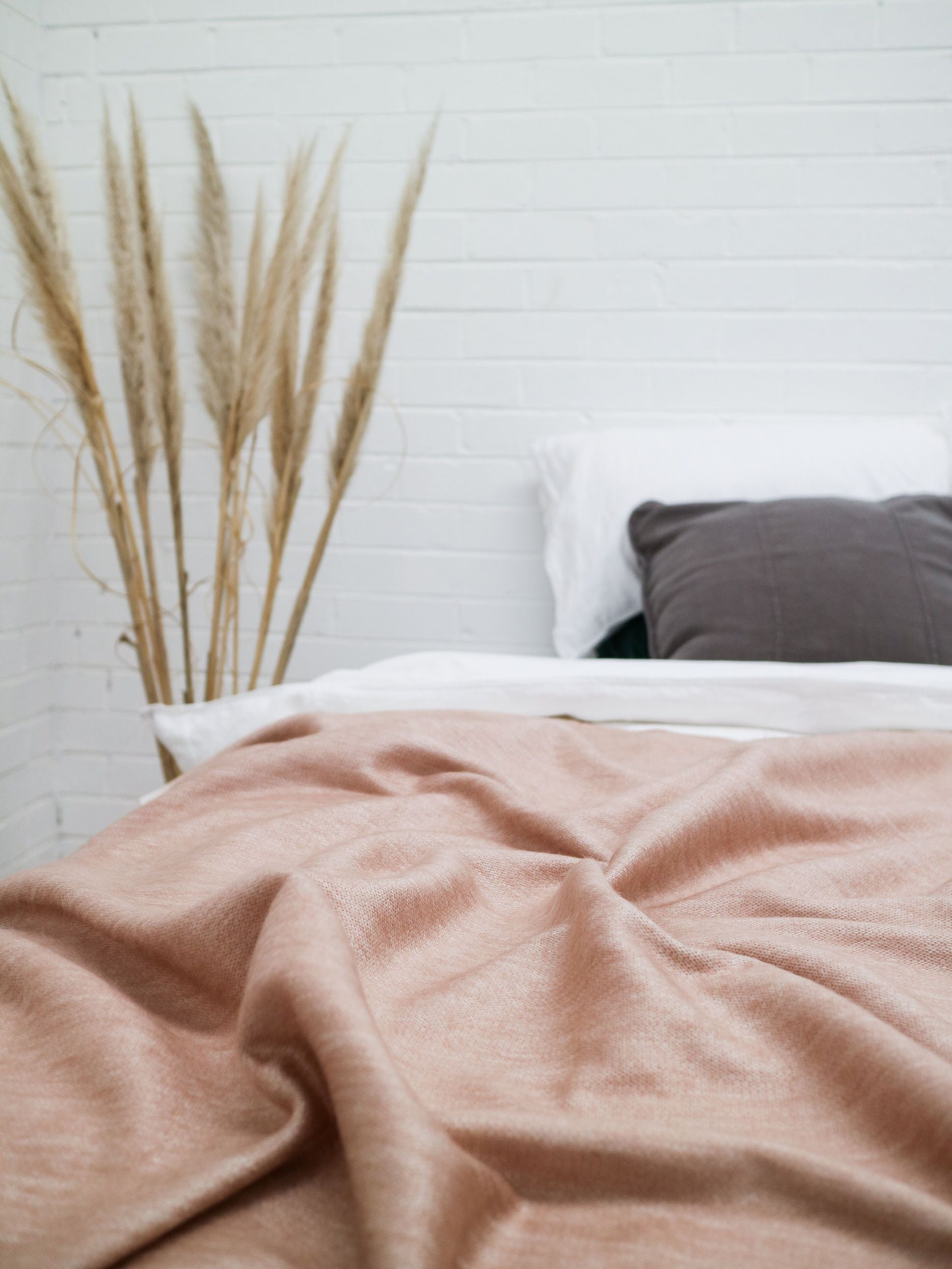 Fringed Throw | Rose Gold Small - agos - co