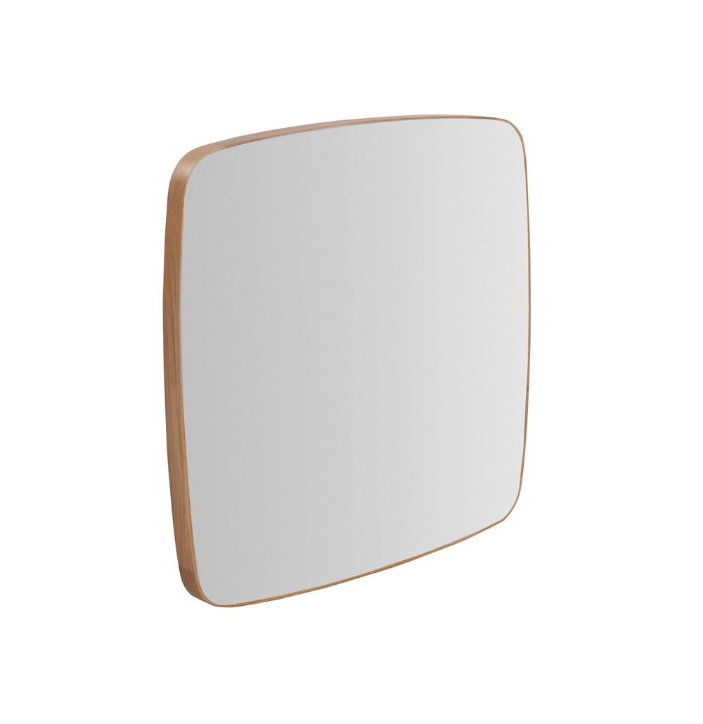 Emersyn Rounded Square Mirror | Oak Large - agos - co