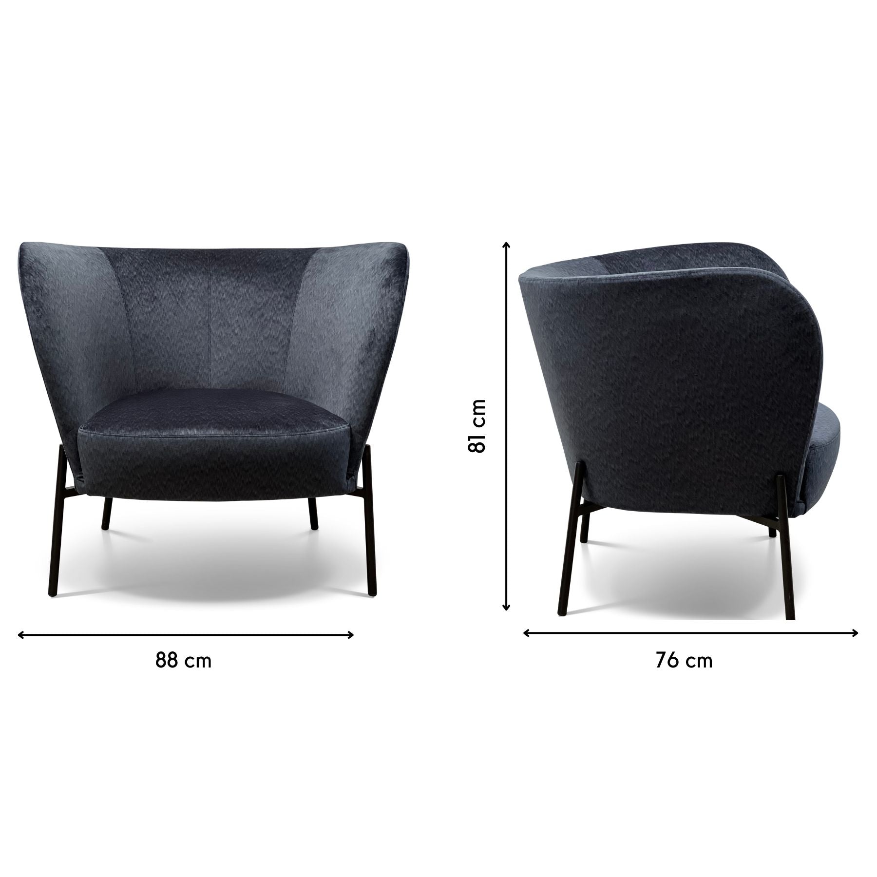 Pierre Occasional Chair | Midnight
