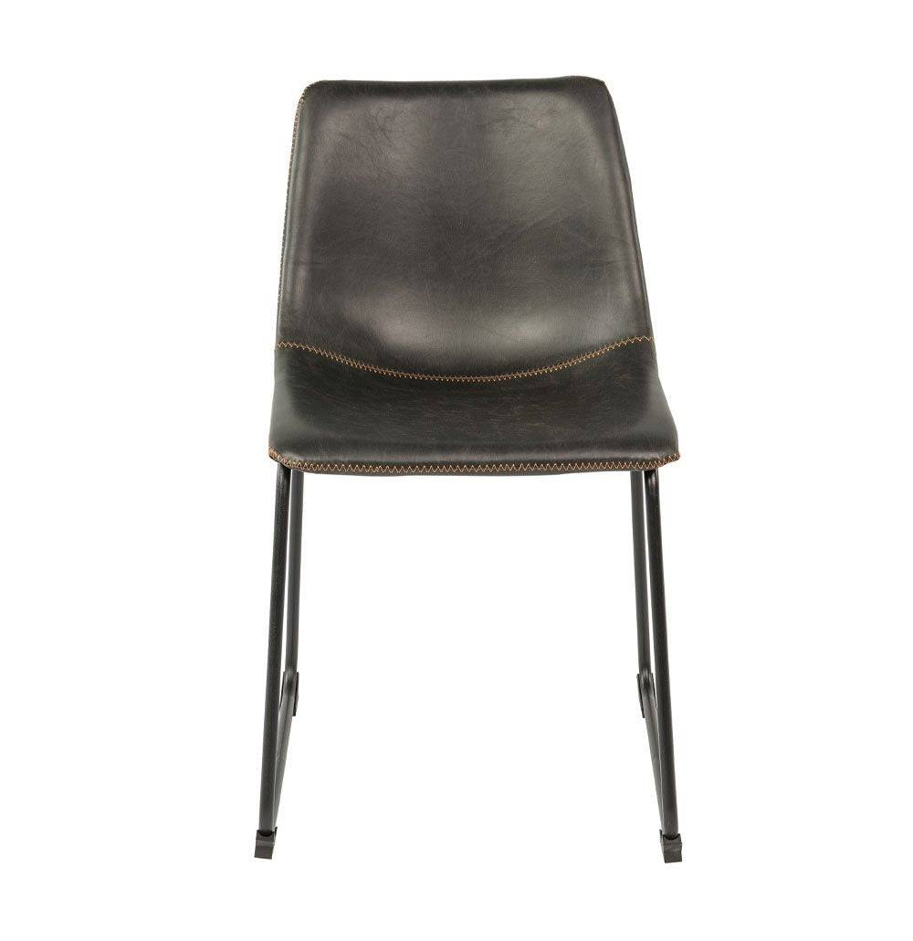 Dining Chair | Hudson Vintage Black Set of 2 - agos - co