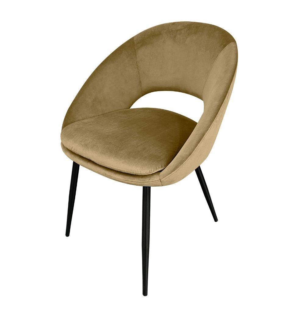 Set of 2 Velvet Dining Chairs | Kristin Bronze | Kristin Collection | agos - co