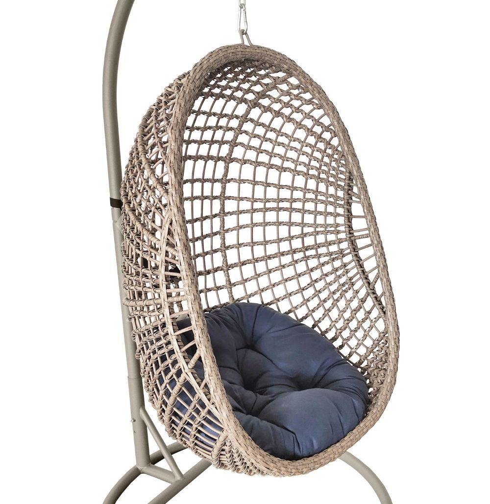 Mani Hanging Egg Chair | Beige/Natural | agos - co | agos - co