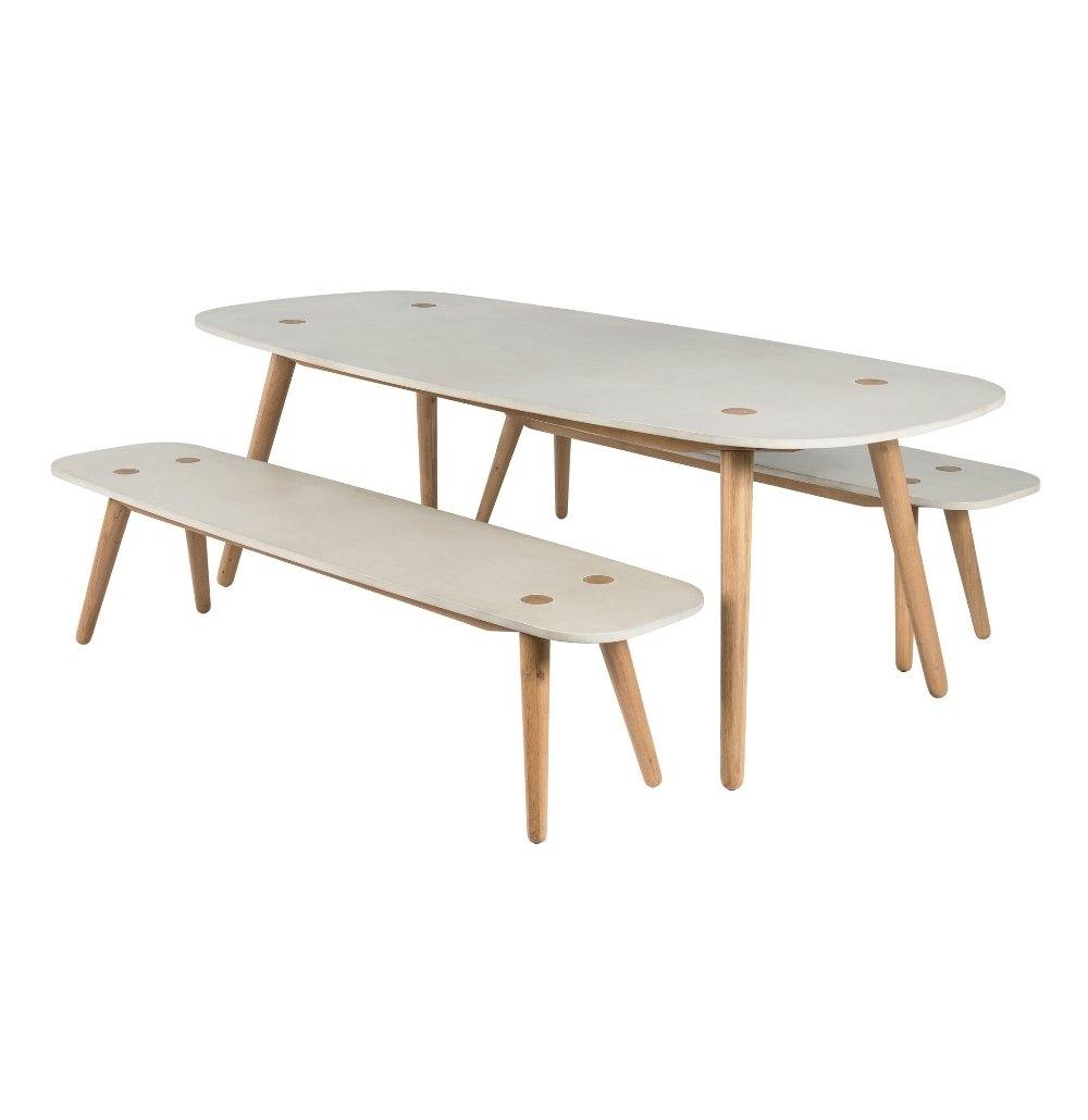 Dining Table & Bench Seat Set | Elsa Large | Elsa Collection | agos - co