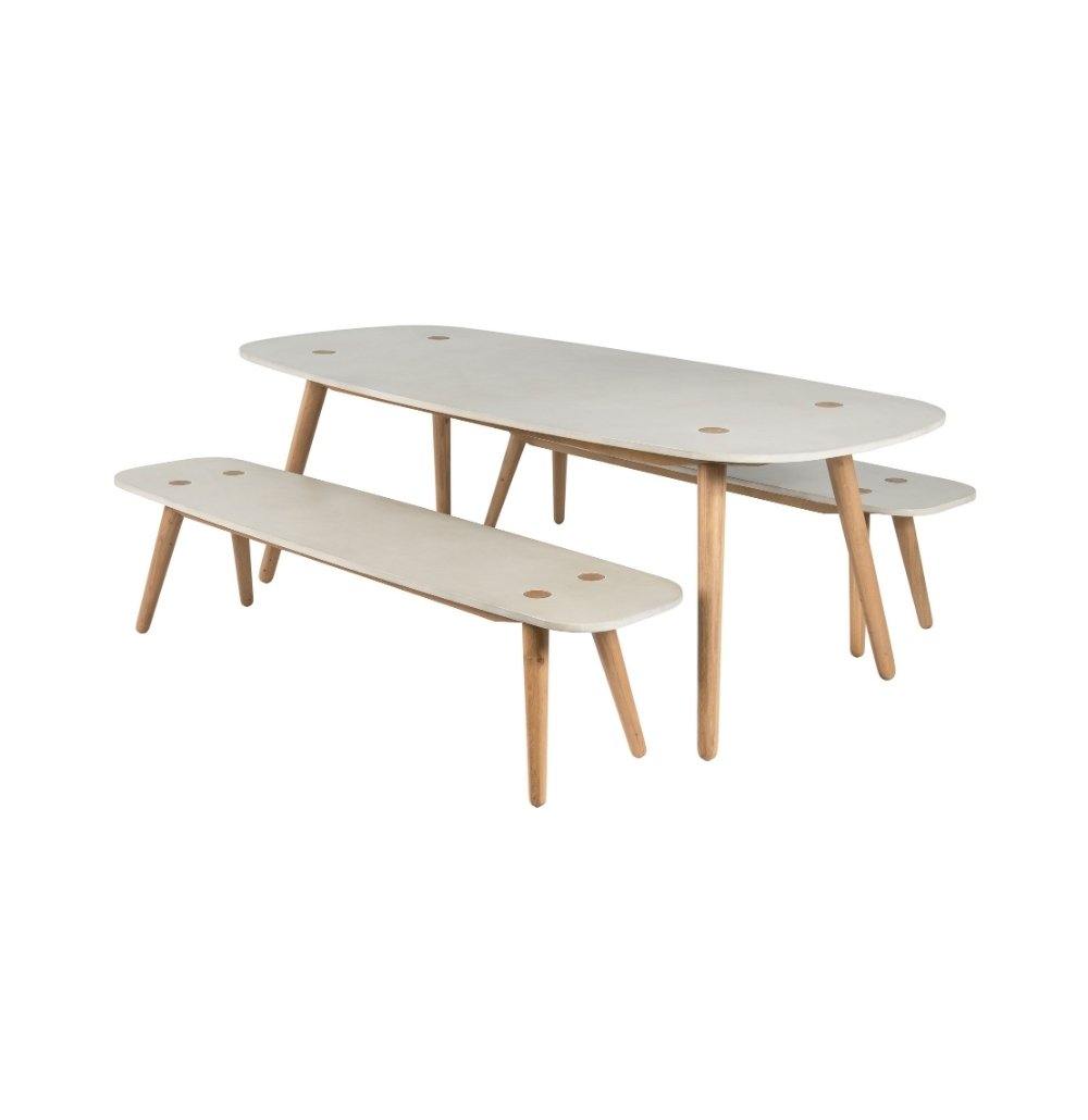 Dining Table & Bench Seat Set | Elsa Small | Elsa Collection | agos - co