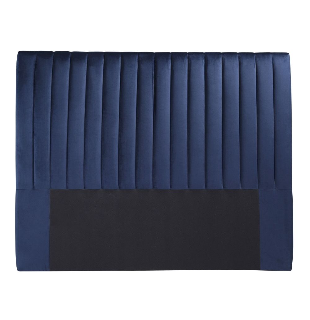 Upholstered Queen Bedhead | Emile Midnight Blue